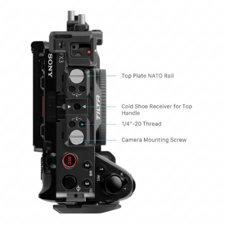 Tilta TA-T16-C-B (Pro Kit) - zestaw z klatką do Sony FX3 i FX30 - szczegóły